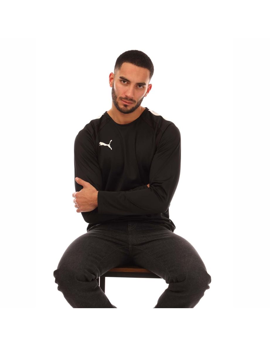Men's Puma TeamLIGA Training Sweatshirt in Black - 3