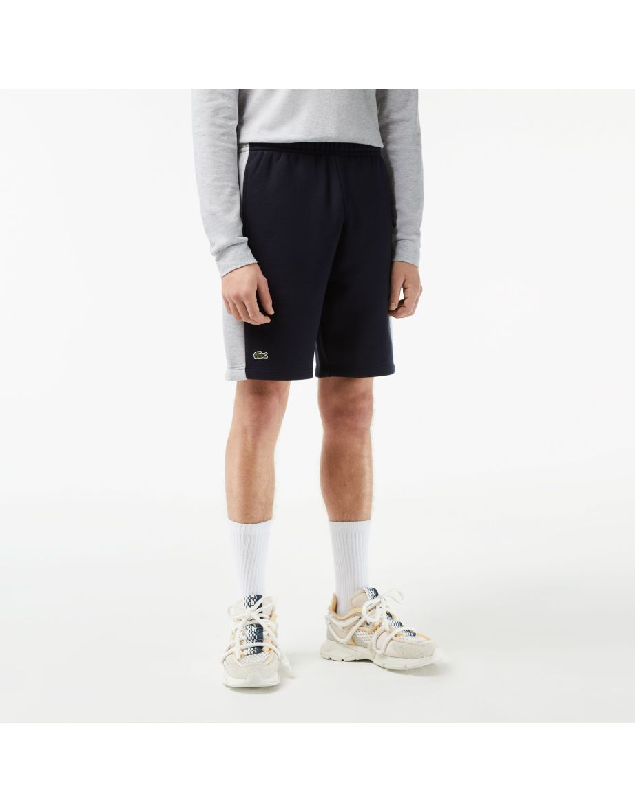 Lacoste grey fleece shorts hotsell