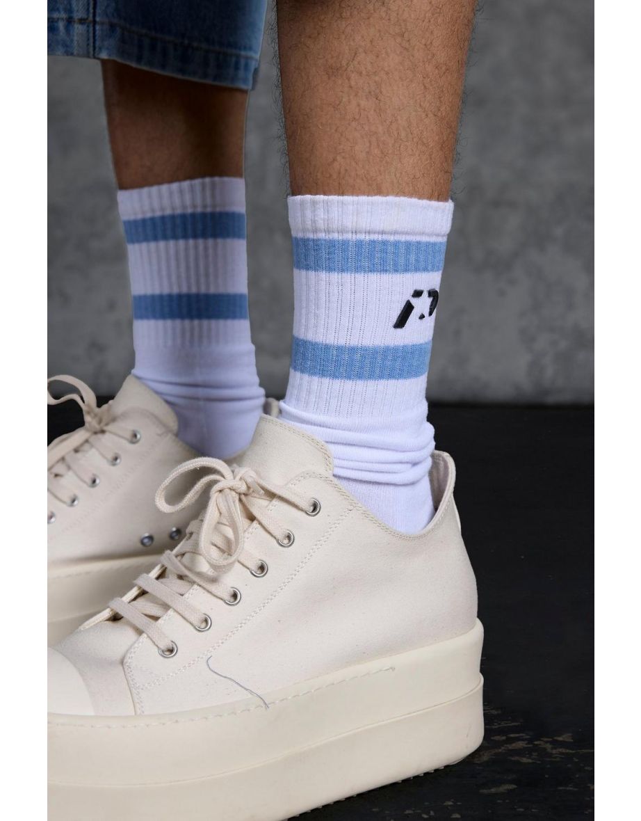 Gunna Sport Tube Socks With Injection Print - white