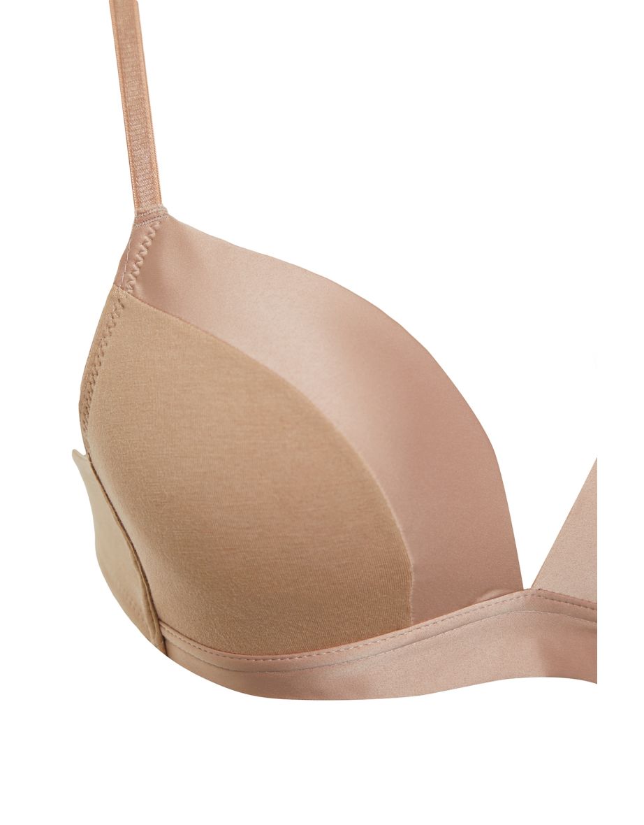 Ten Modal Satin Detail Plump Effect Covered Bra - 6