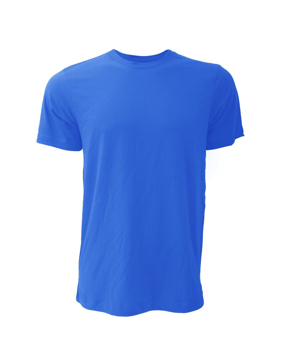 Canvas Jersey Crew Neck T-Shirt / Mens Short Sleeve T-Shirt - True Royal