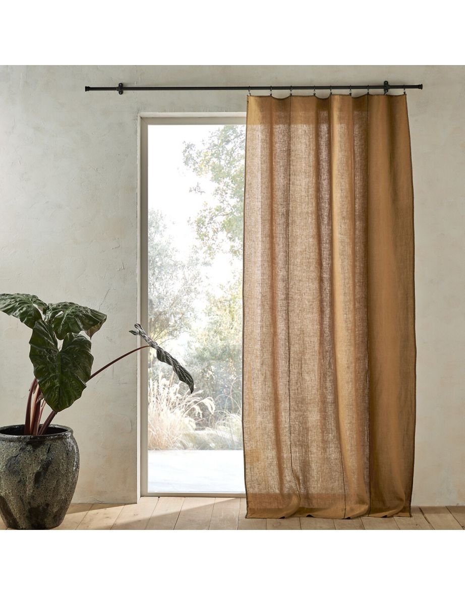 Tojos Washed Linen Single Curtain