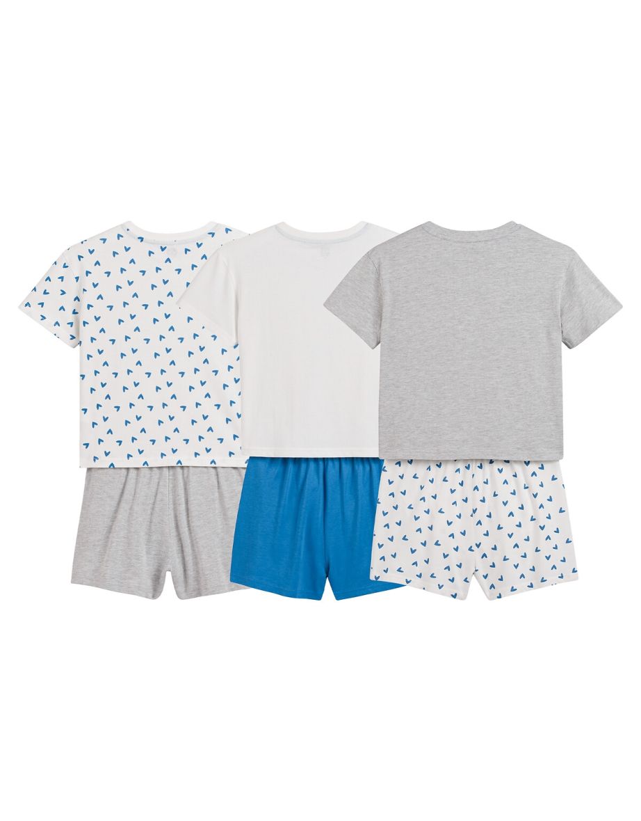 Pack of 3 Short Pyjamas in Cotton - 2