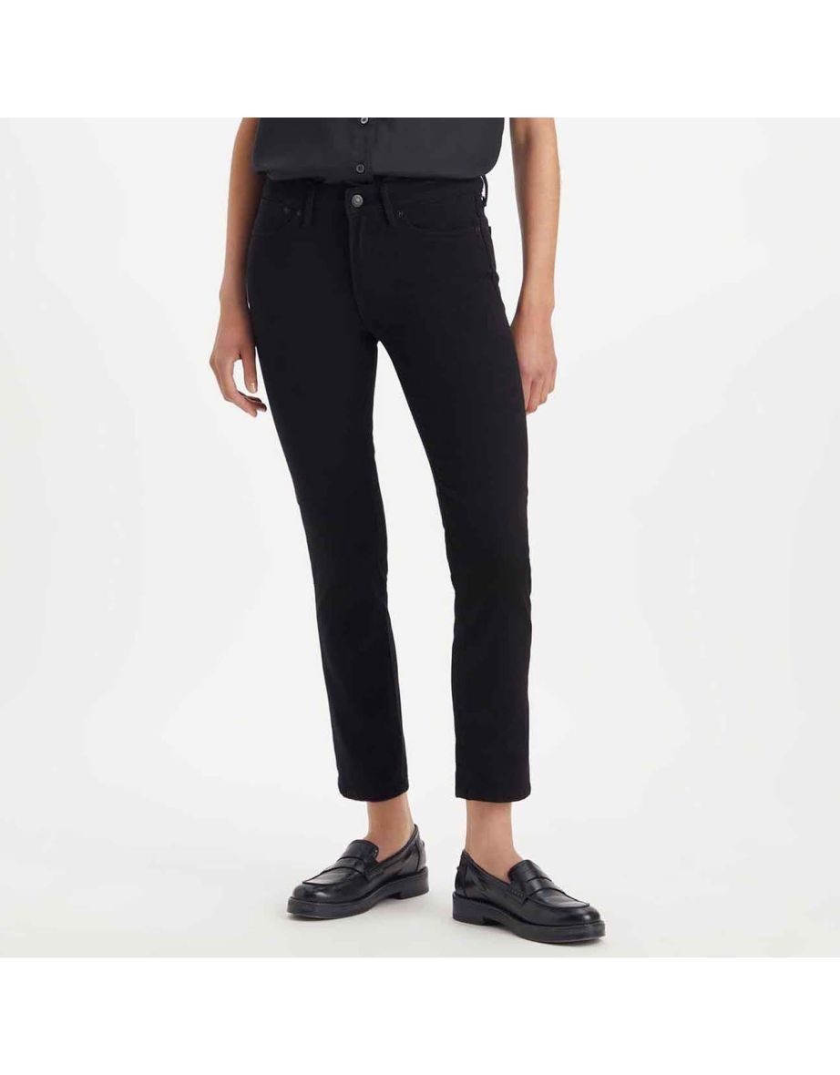 Women's Levis 712 Slim Welt Pocket Jeans in Black