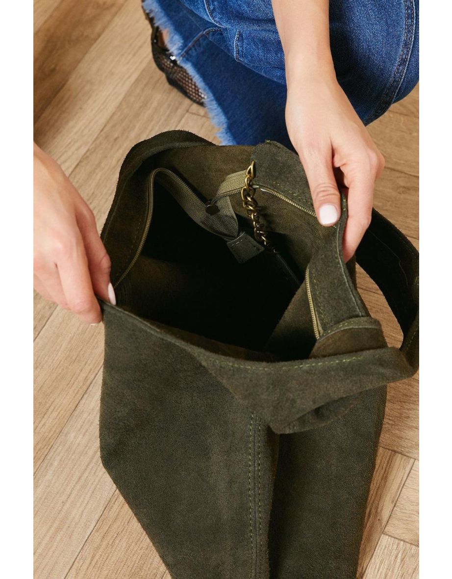 Mirabeth Suede Slouch Bag - 2