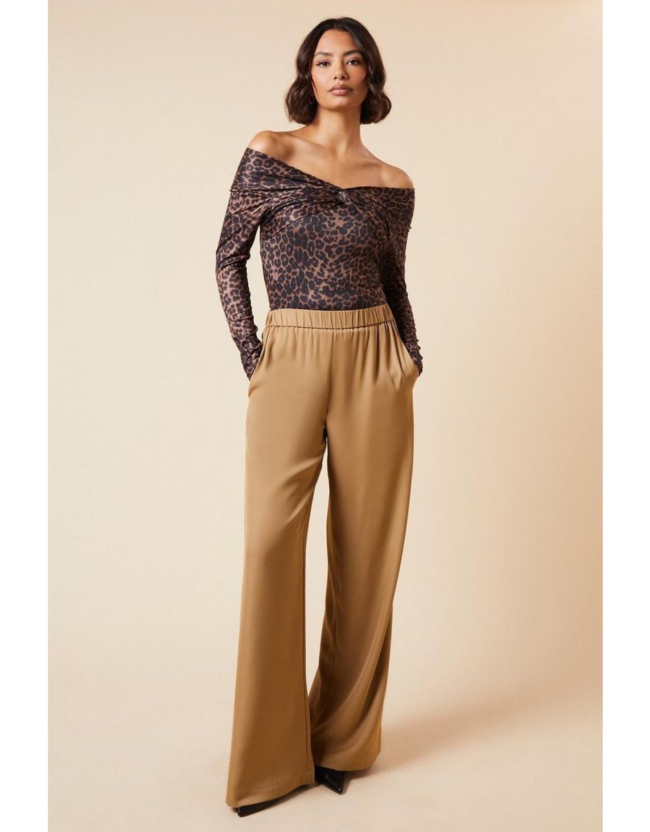 Tall Elasticated Waist Wide Leg Trouser