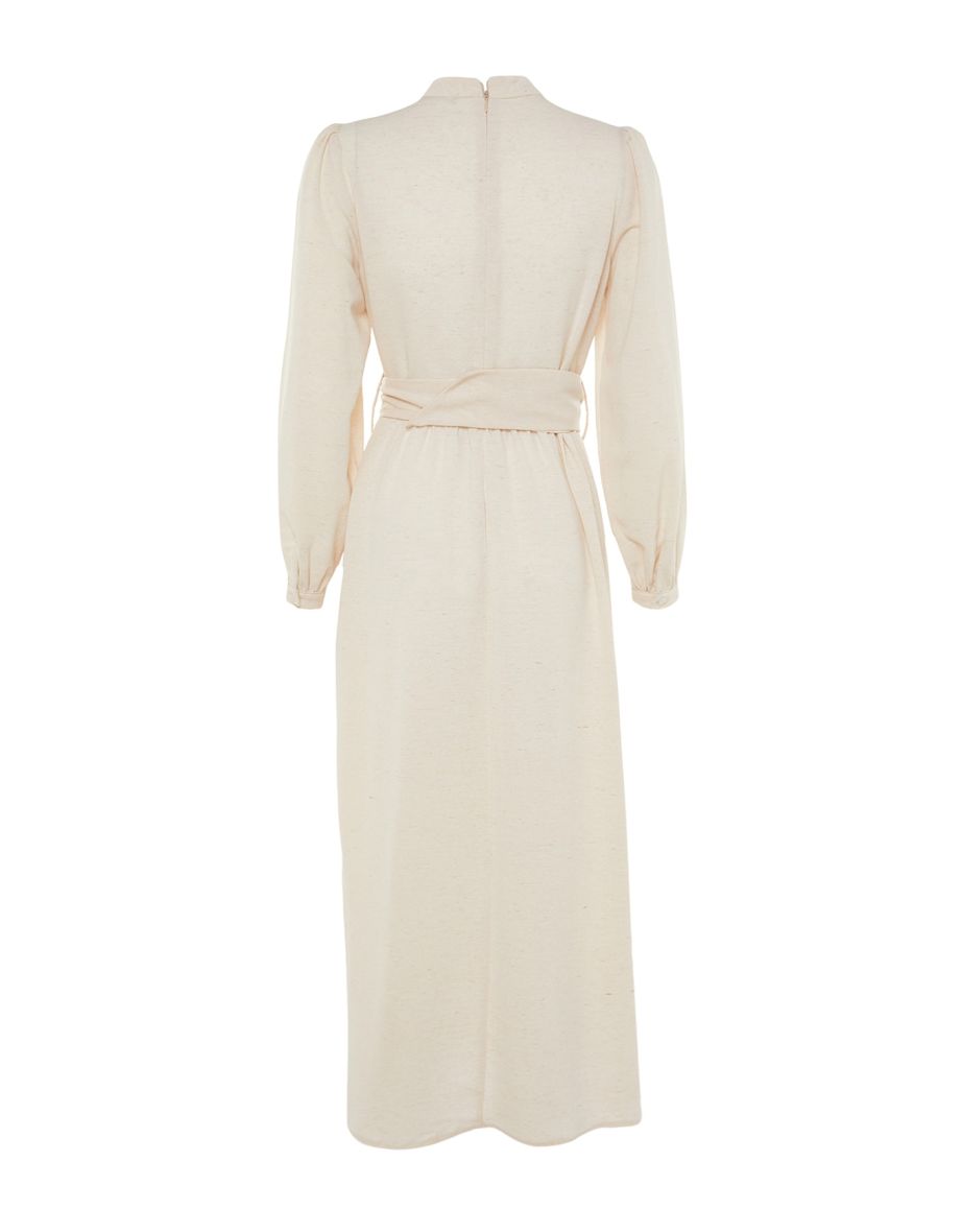 Trendyol Modest White A-Line Midaxi Dress - 8