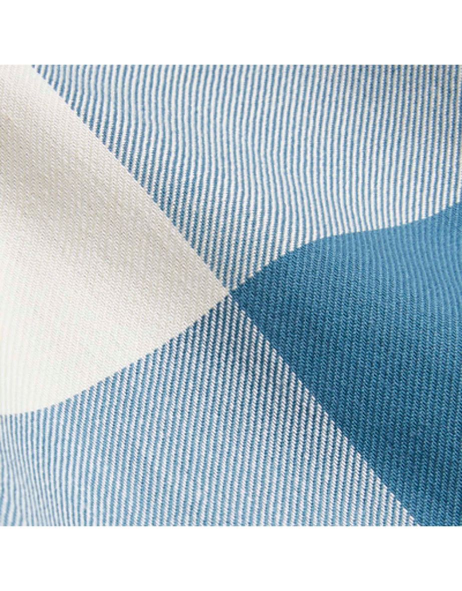 Men's Ted Baker Neetly Long Sleeve Scale Check Shirt in Blue - 4