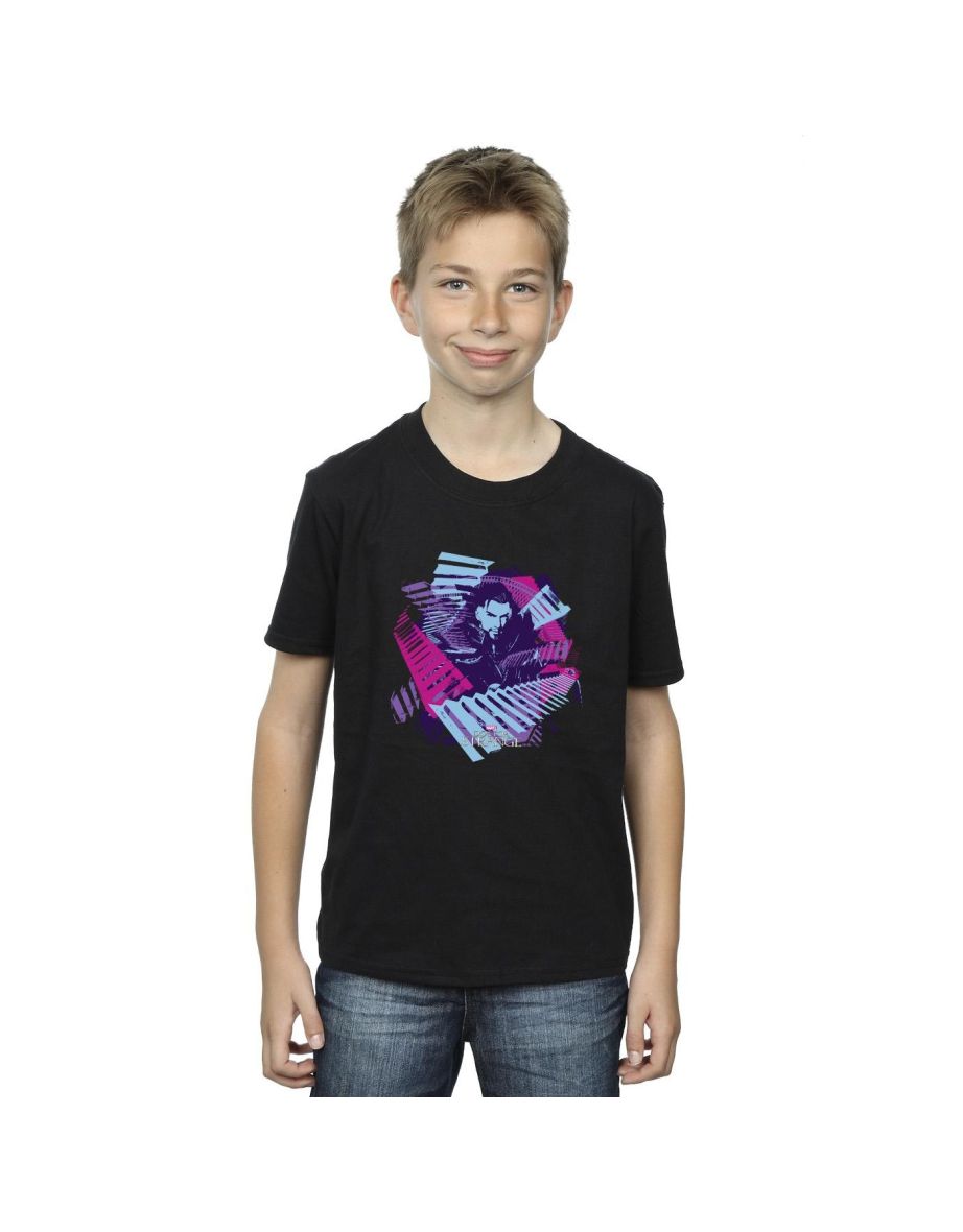 Marvel Boys Doctor Strange Stairs T-Shirt - Black
