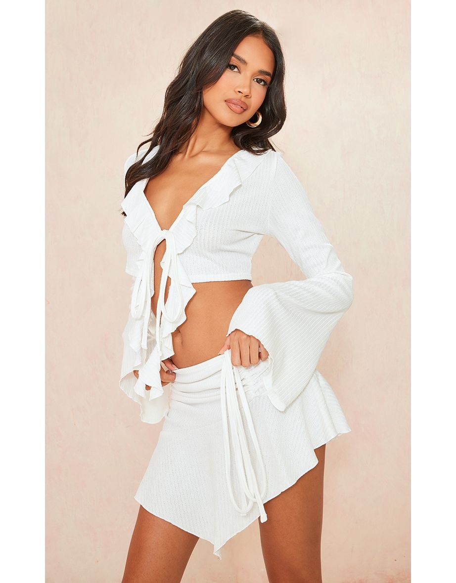 Frill mini skirt best sale