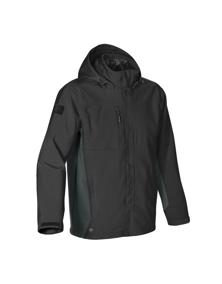 Stormtech Mens Atmosphere 3-in-1 Performance System Jacket (Waterproof & Breathable) - Black/Granite - 2