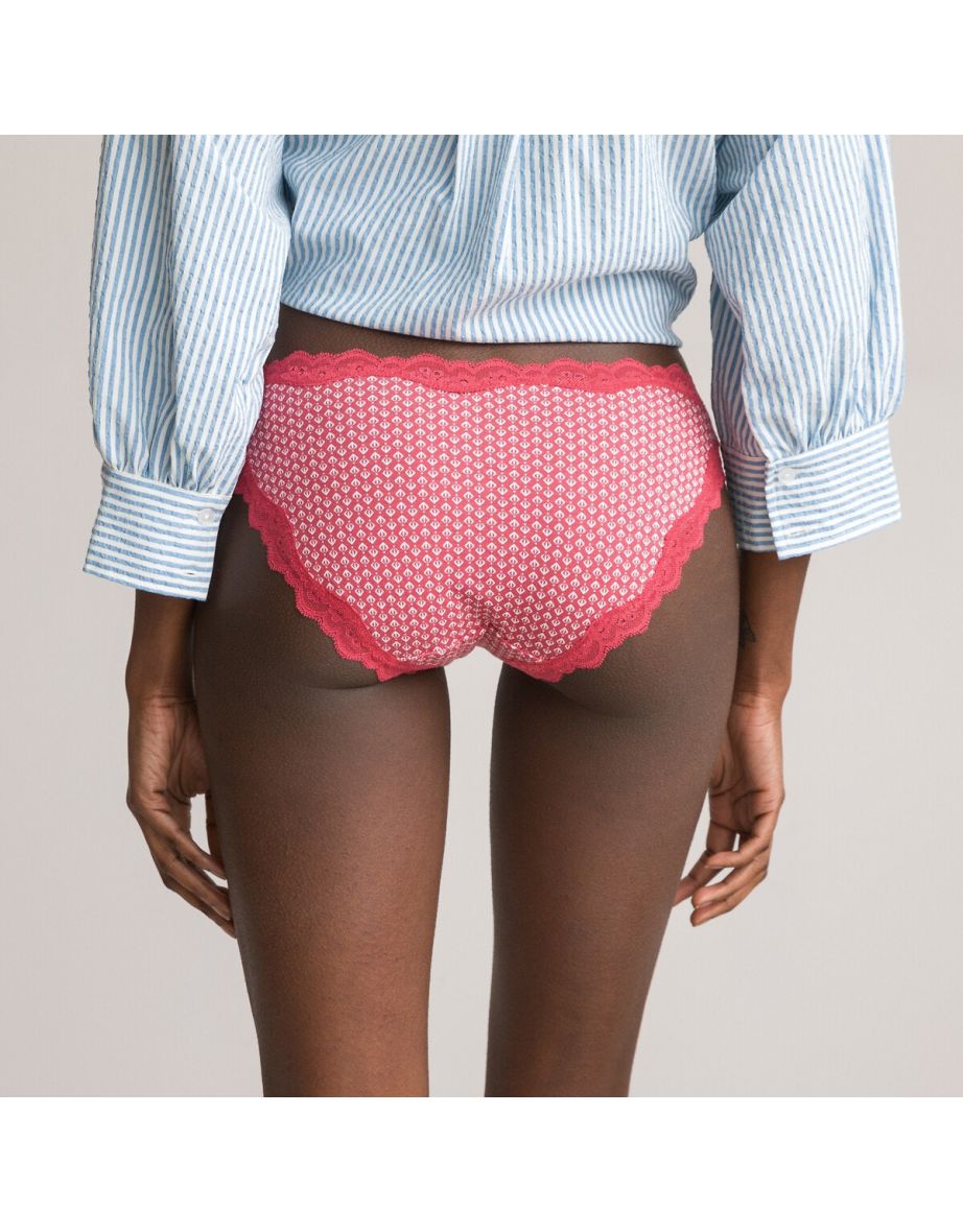 Pack of 3 Cotton and Lace Knickers - 5