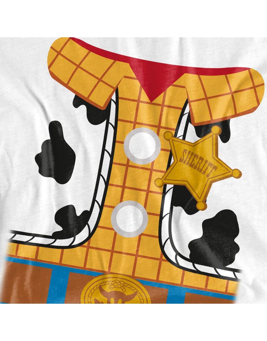 Toy Story   Adult Woody Costume T-Shirt - White - 2