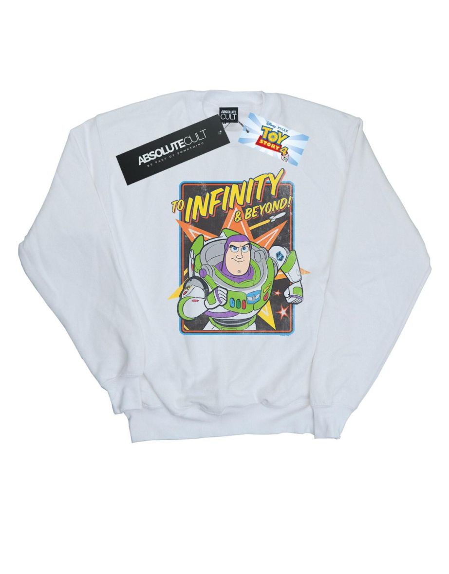 Disney Mens Toy Story 4 Buzz To Infinity Cotton Sweatshirt