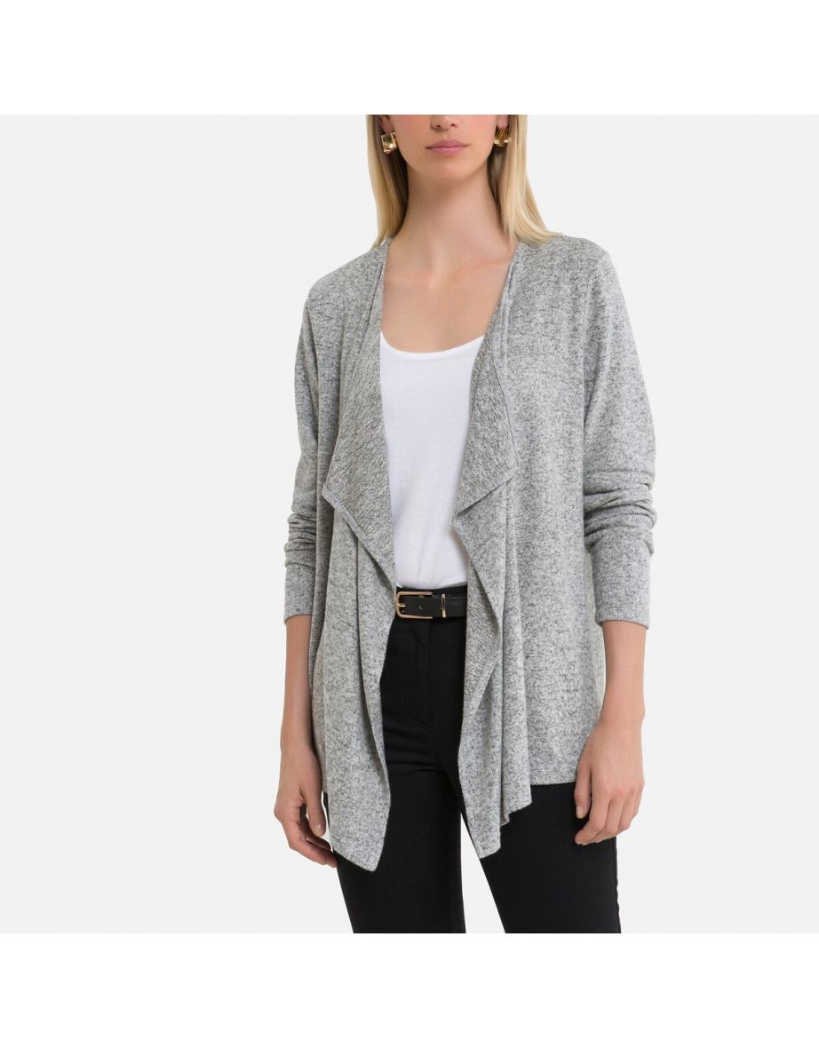 Fine knit hot sale waterfall cardigan