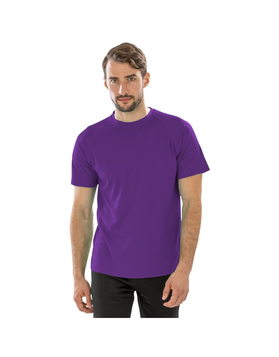 Spiro Mens Aircool T-Shirt - Purple - 1