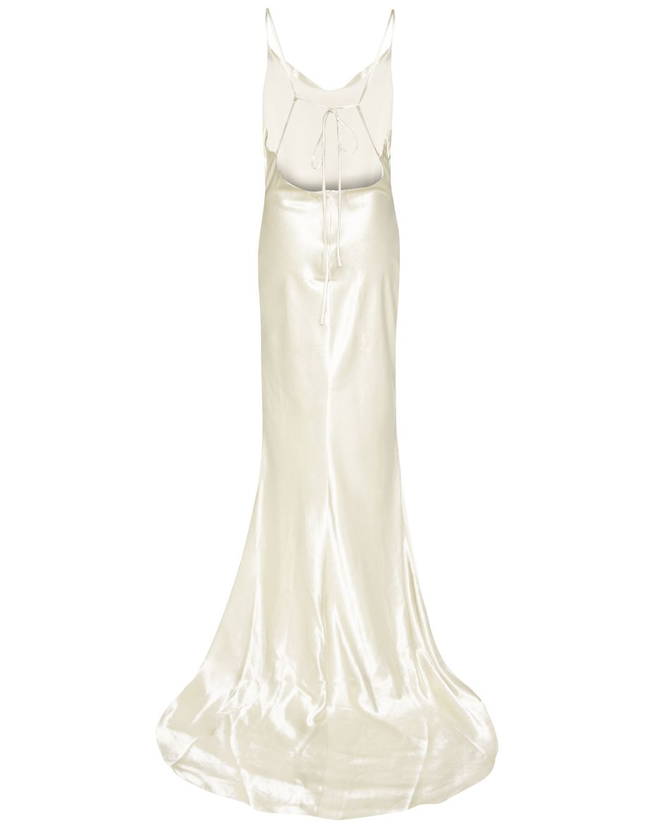 Pippa Ivory Bridesmaid Cowl-Neck Slip Dress - 4