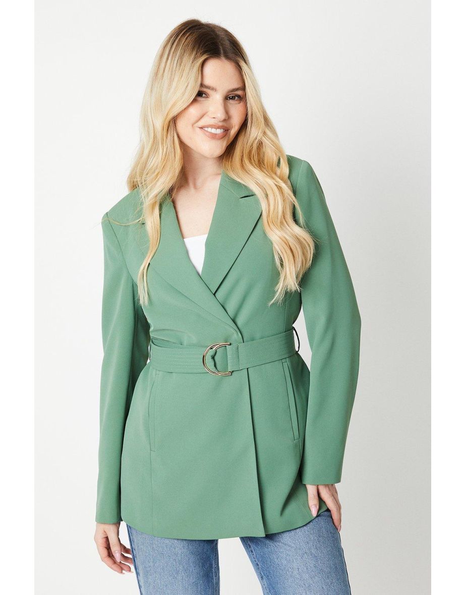 D-ring Double Breasted Blazer