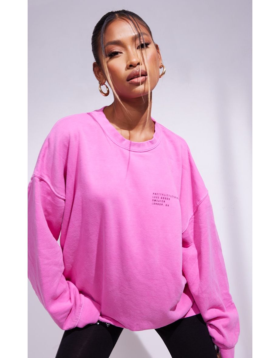 Candy pink sweatshirt shop