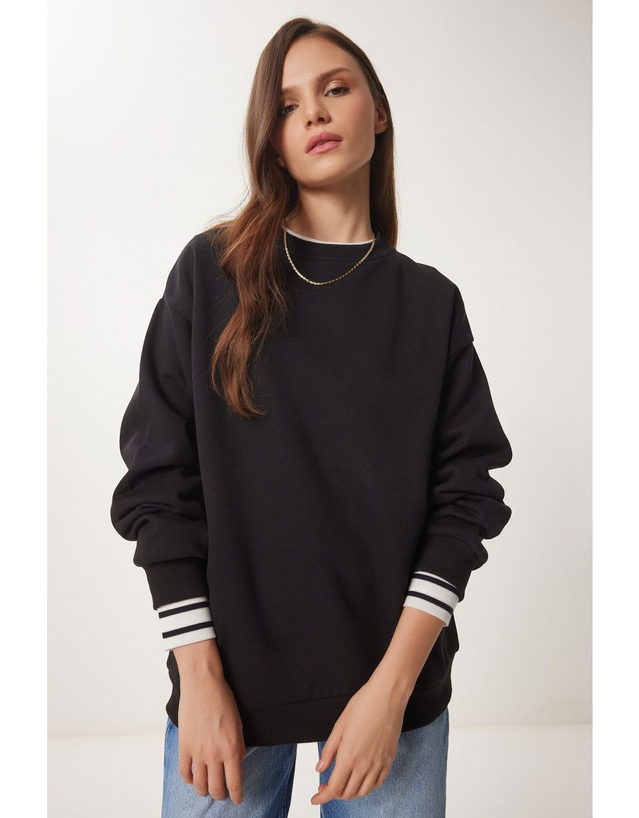 Women's Black Chardon Basic Sweatshirt