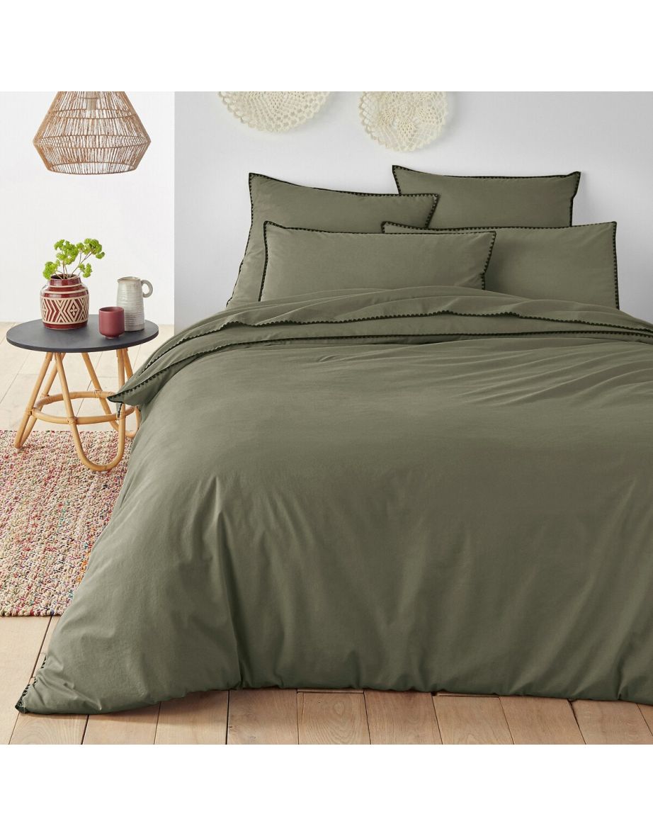 Merida Embroidered Cotton Duvet Cover