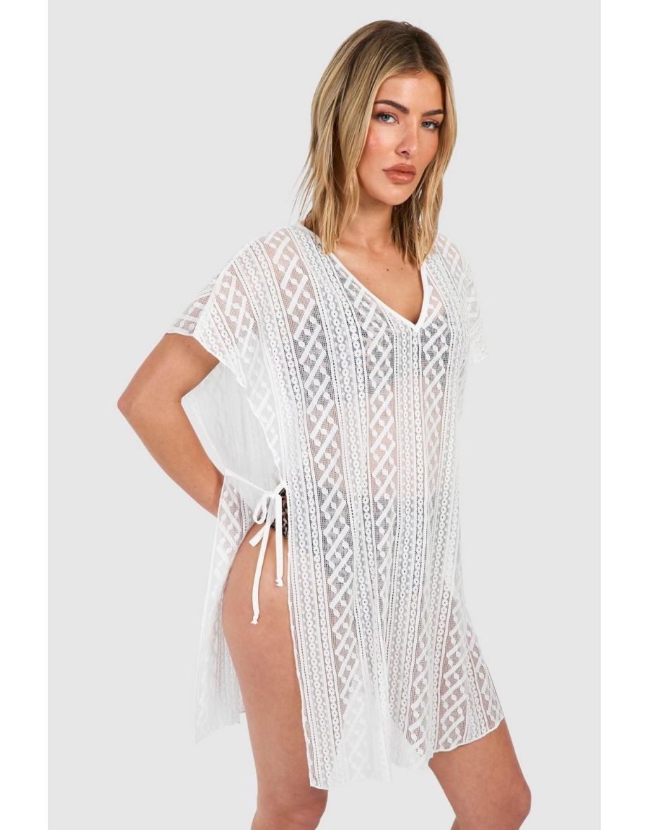 Lace beach kaftan discount