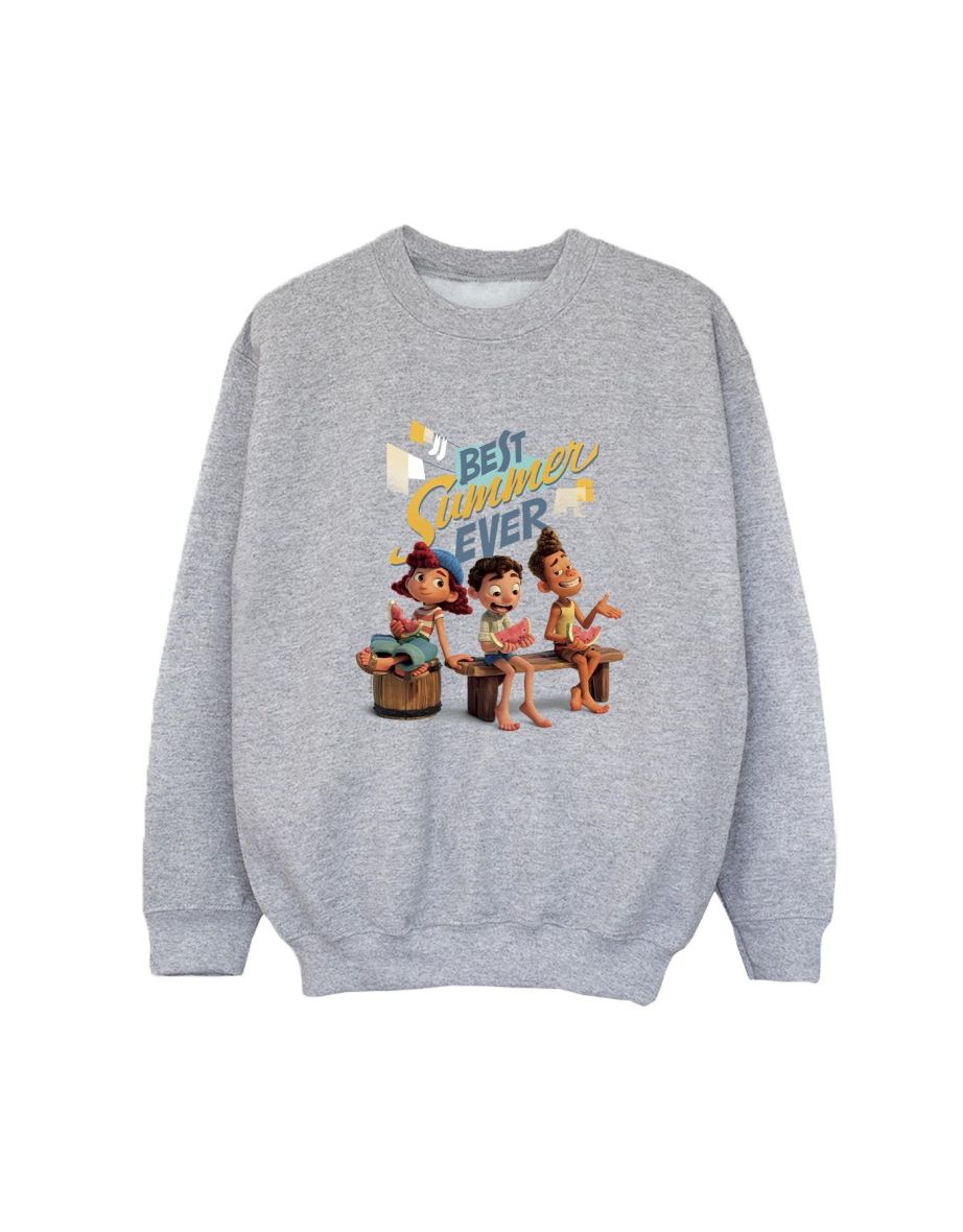 Disney Boys Luca Best Summer Ever Sweatshirt - Sports Grey