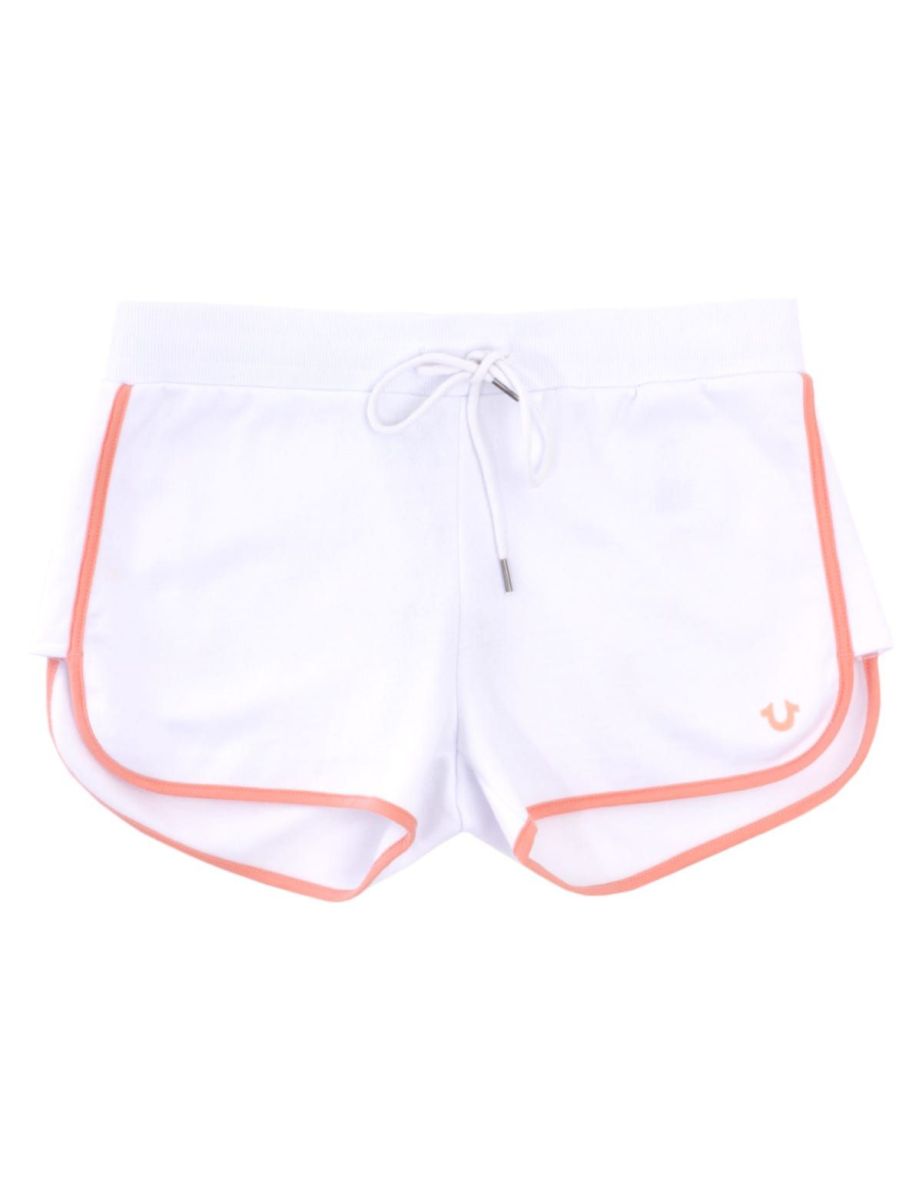 All white true religion shorts hot sale