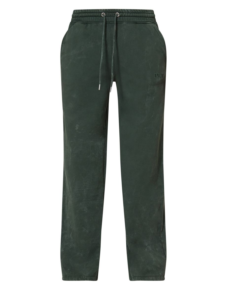 PRETTYLITTLETHING Forest Green Washed Low Rise Oversized Wide Leg Joggers - 4
