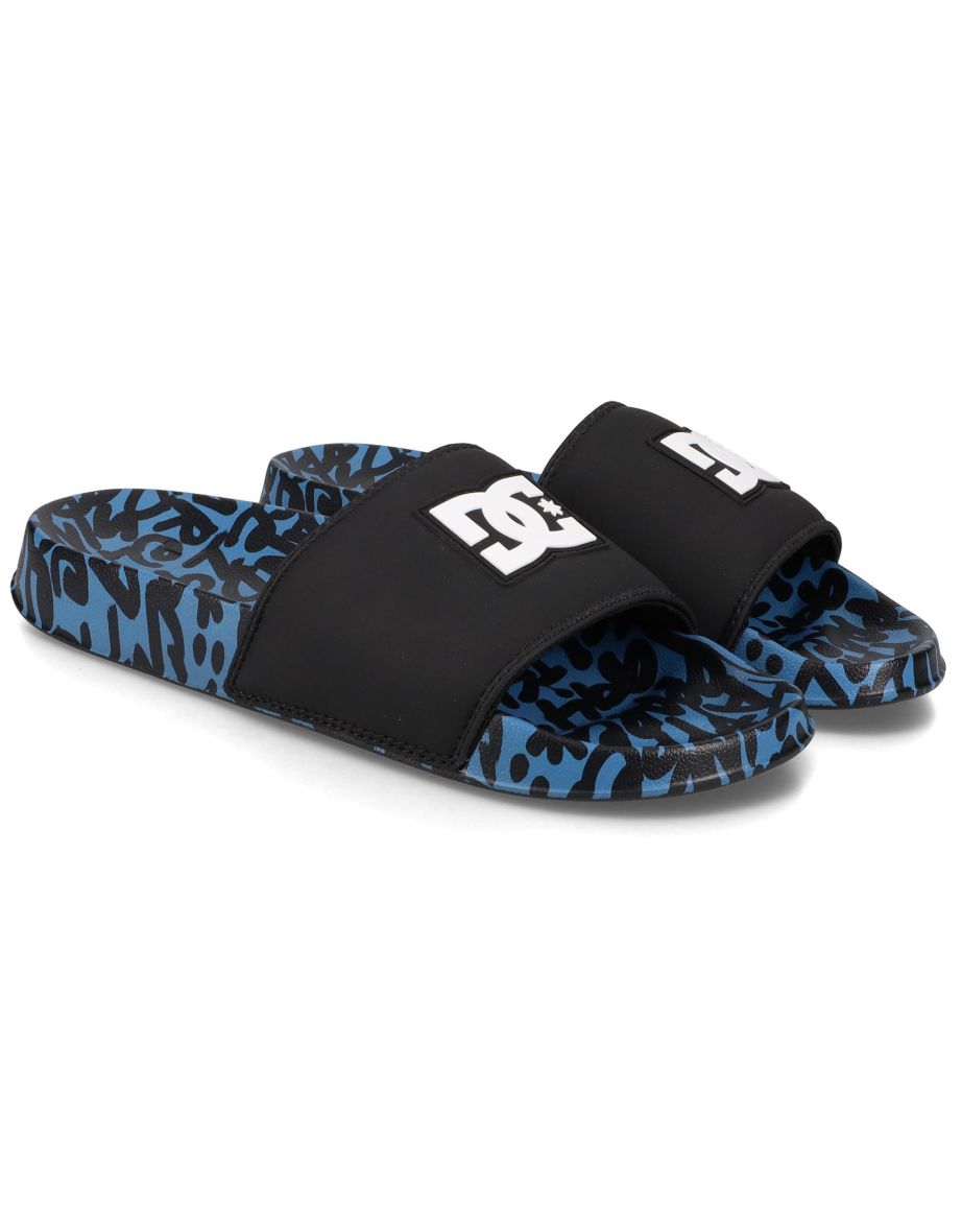 DC Shoes Mens DC SE Summer Pool Sliders Leather Slides Sandals