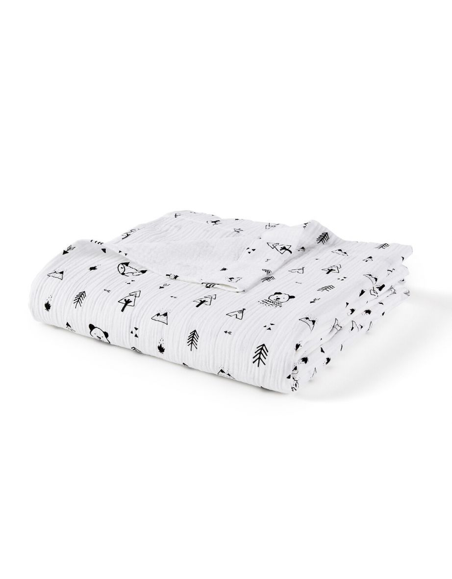 Forest Camp Cotton Muslin Curtain Panel - 2