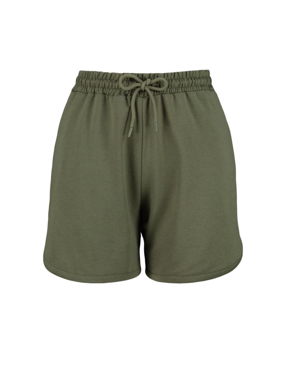 Khaki shorts plus size top