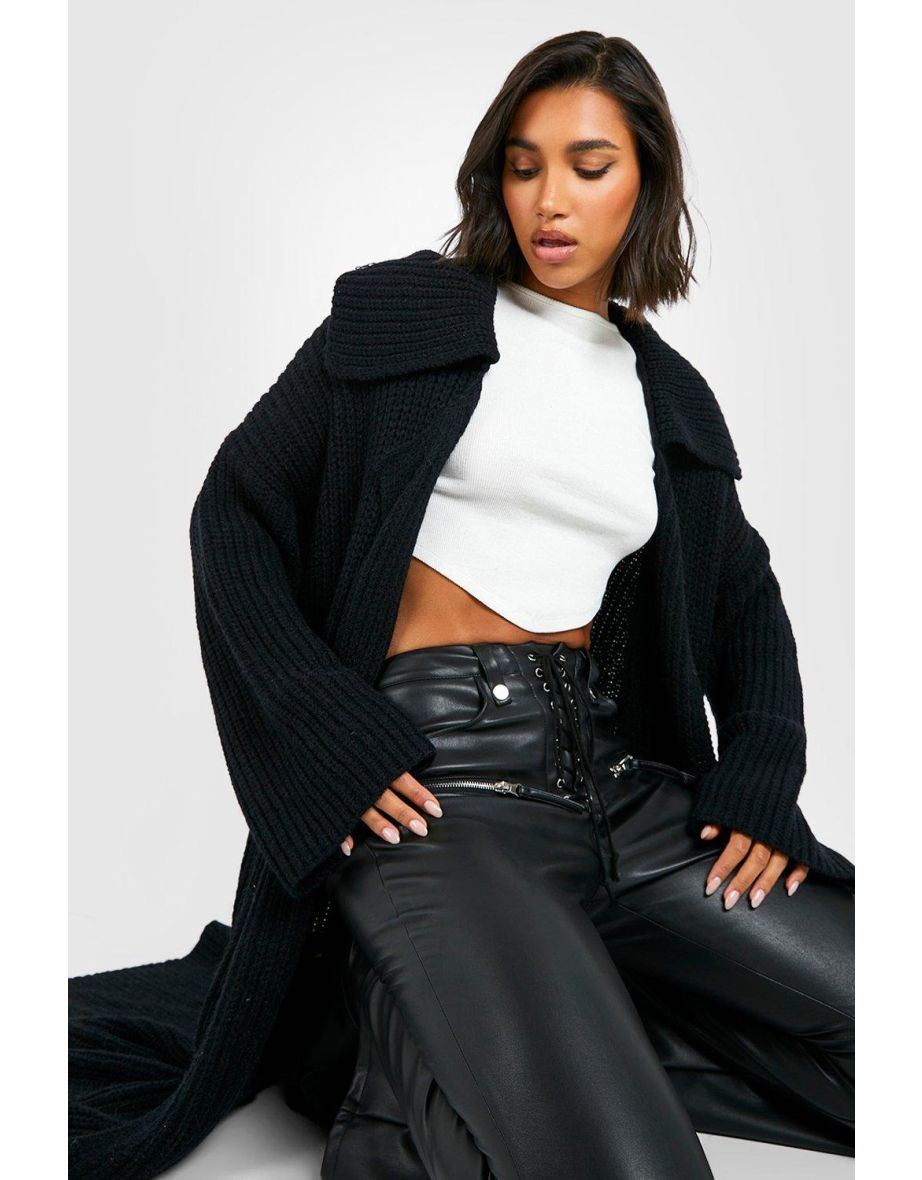 Chunky Oversized Coatigan - black - 3