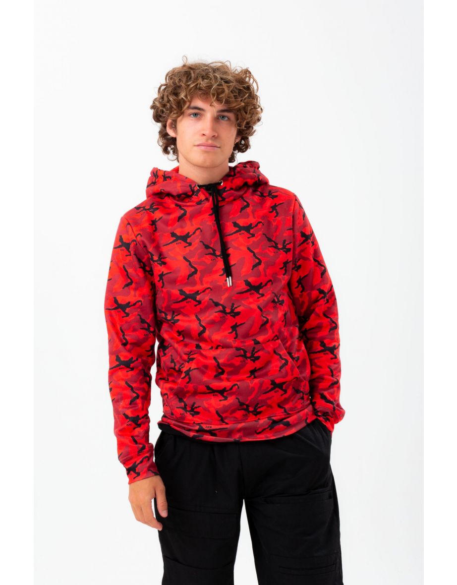 Nike red discount camo hoodie