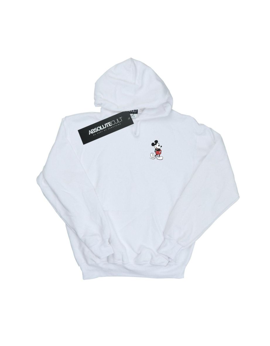 Shop Disney Womens Ladies Mickey Mouse Kickin Retro Chest Hoodie White Online in Oman VogaCloset
