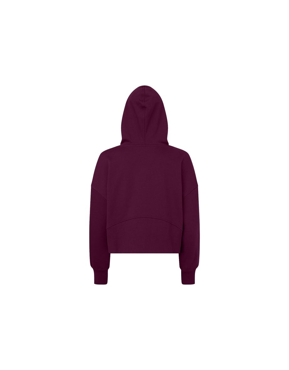TriDri Womens/Ladies Half Zip Hoodie - Mulberry - 1