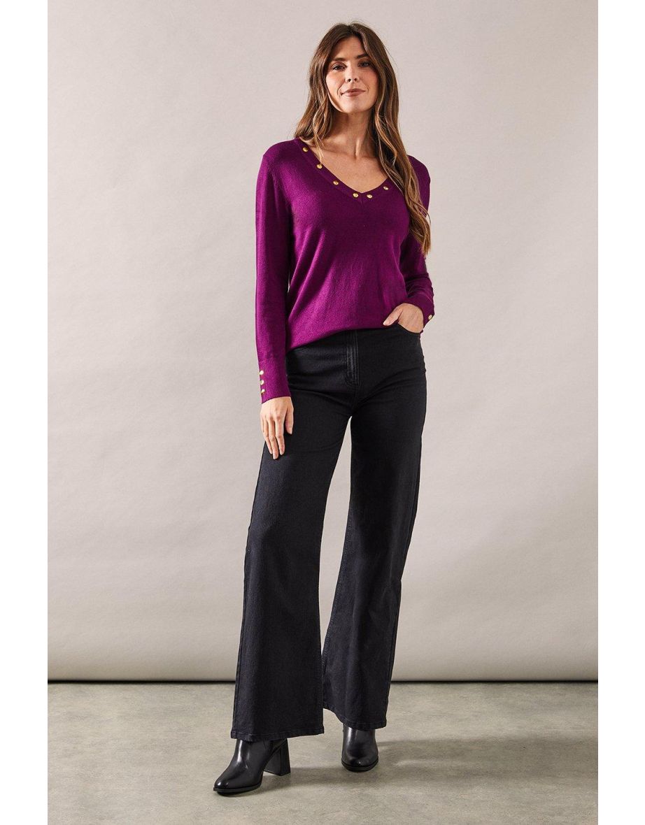 Wallis stud jumper top