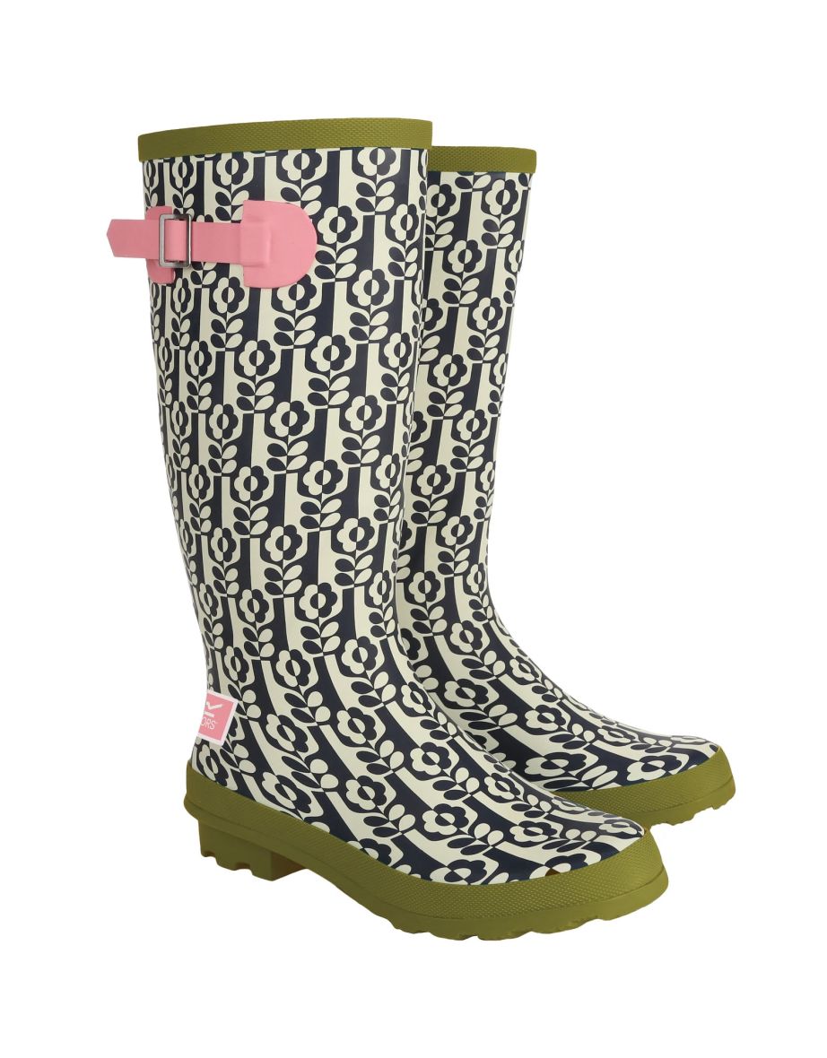 Shop Regatta Womens Orla Kiely Hi Adjustable Patterned Wellies Wellington Boots Online in Qatar VogaCloset