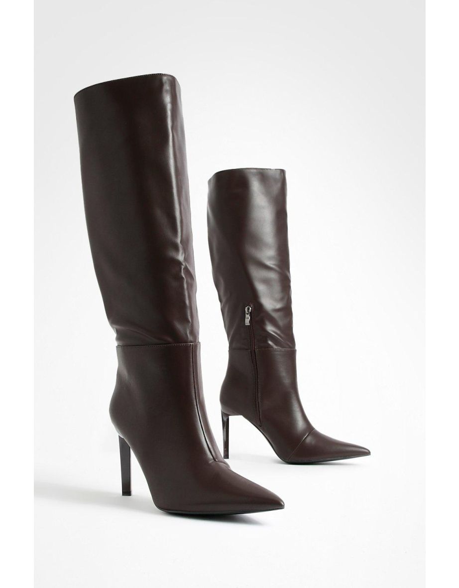 Wide fit stiletto boots outlet