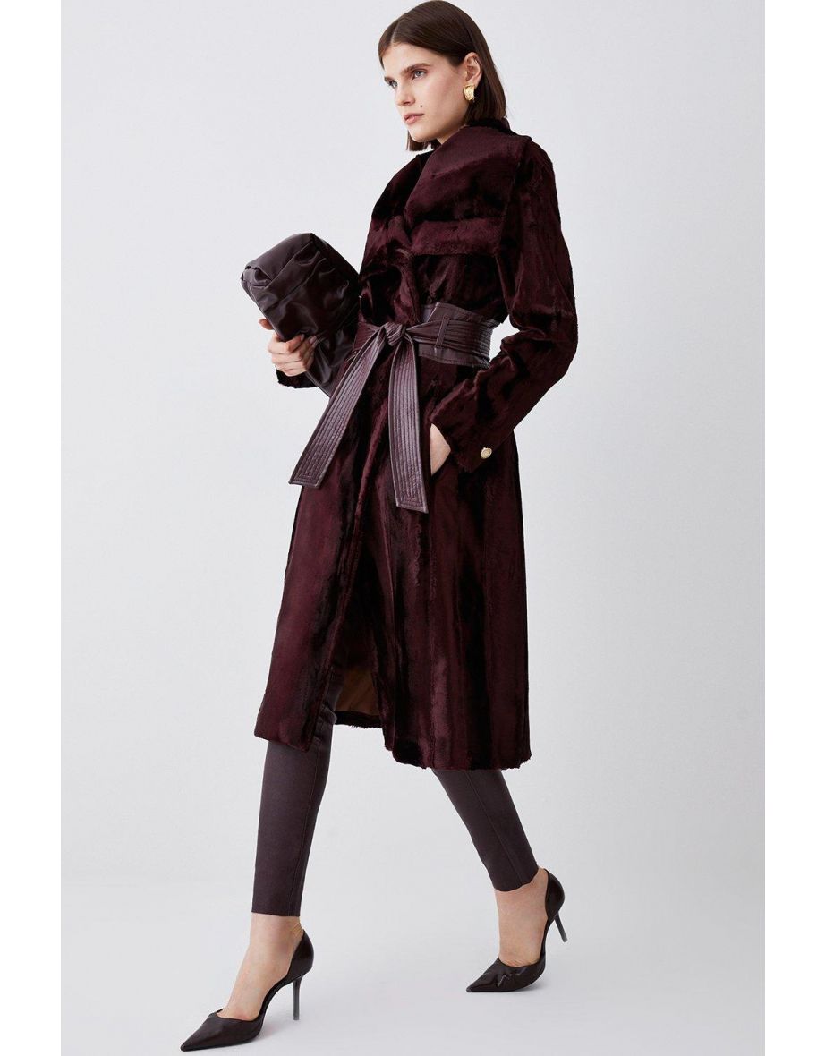 Karen millen pony skin coat shop
