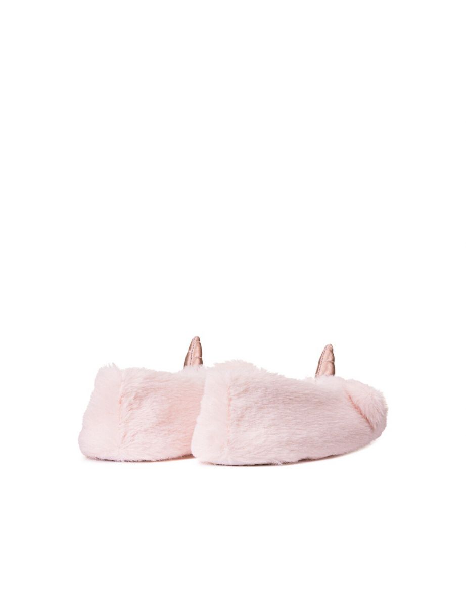 Kids Fluffy Unicorn Slippers - 3