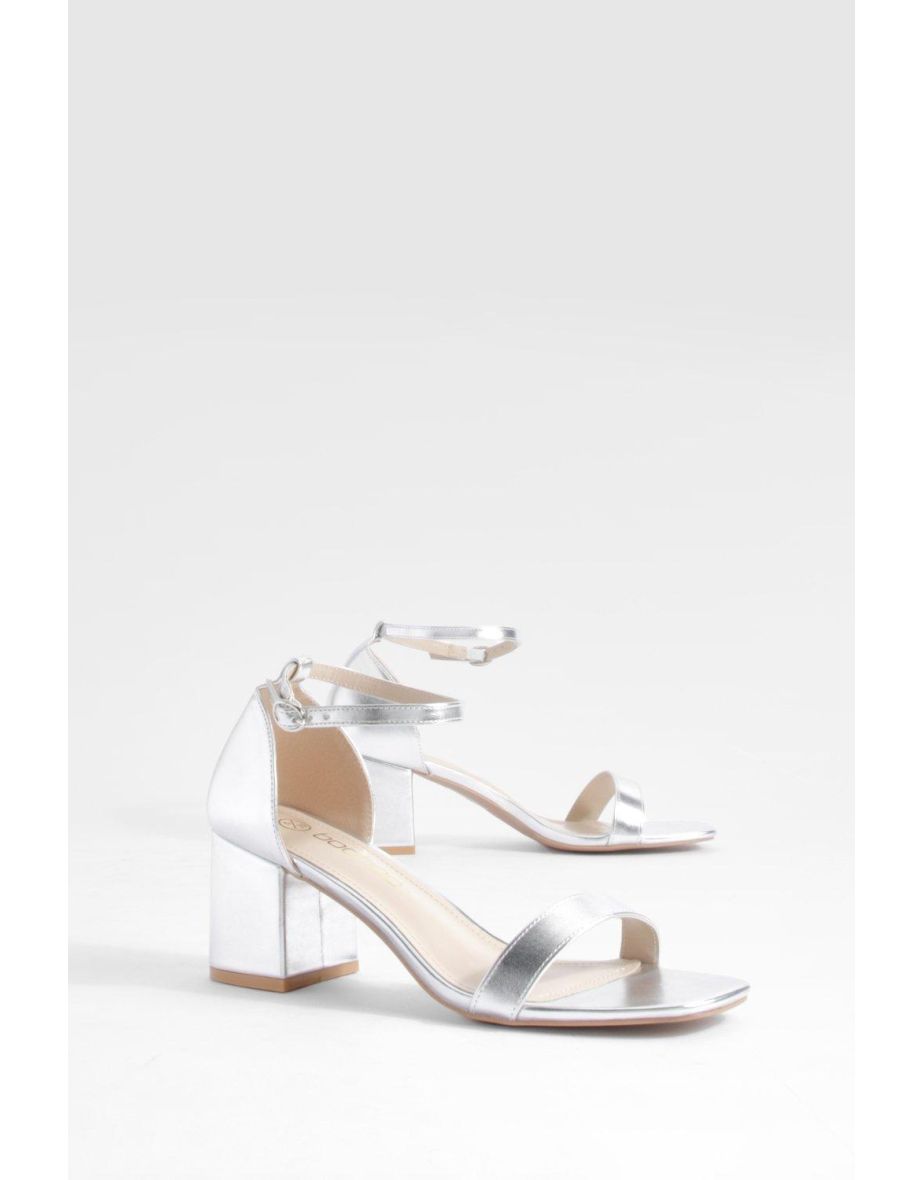 Metallic low heels top