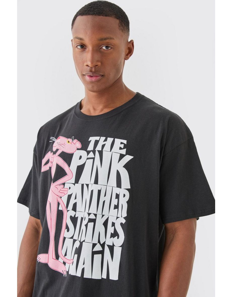 Oversized Pink Panther License T-shirt - black - 2