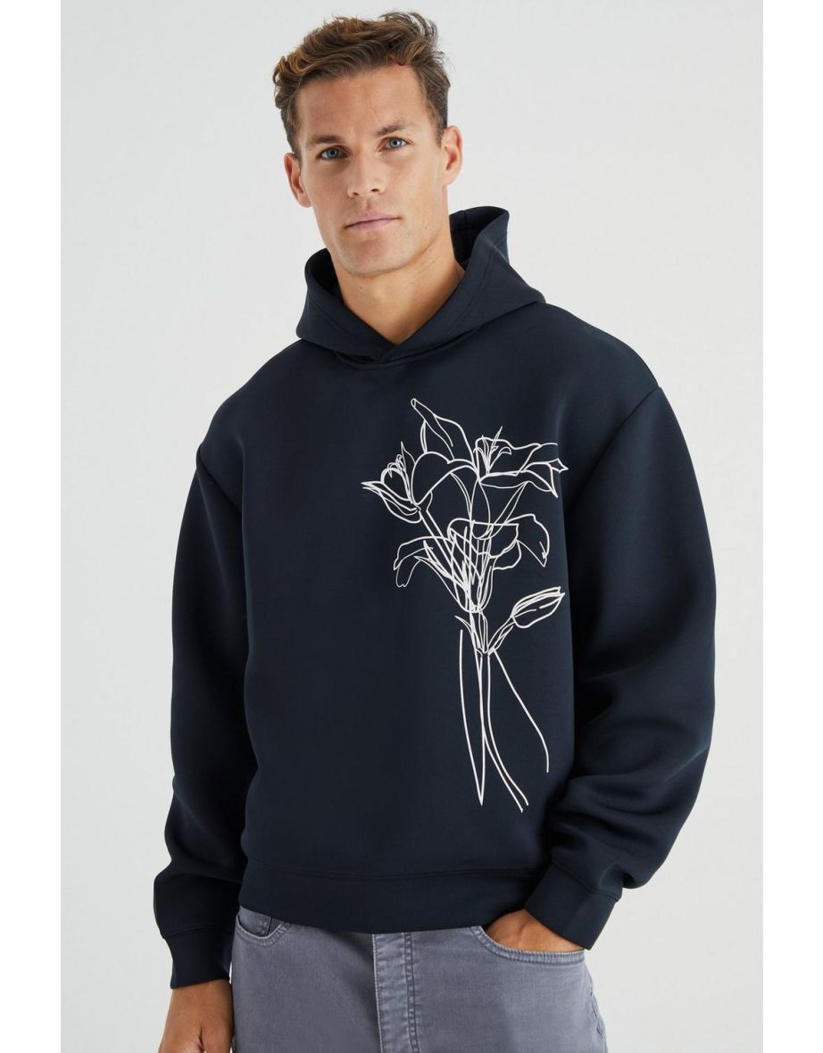 Black scuba hoodie hotsell