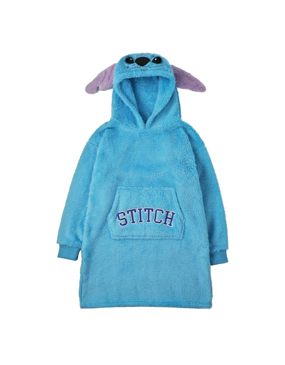 Lilo & Stitch Womens/Ladies Hoodie Blanket - Blue