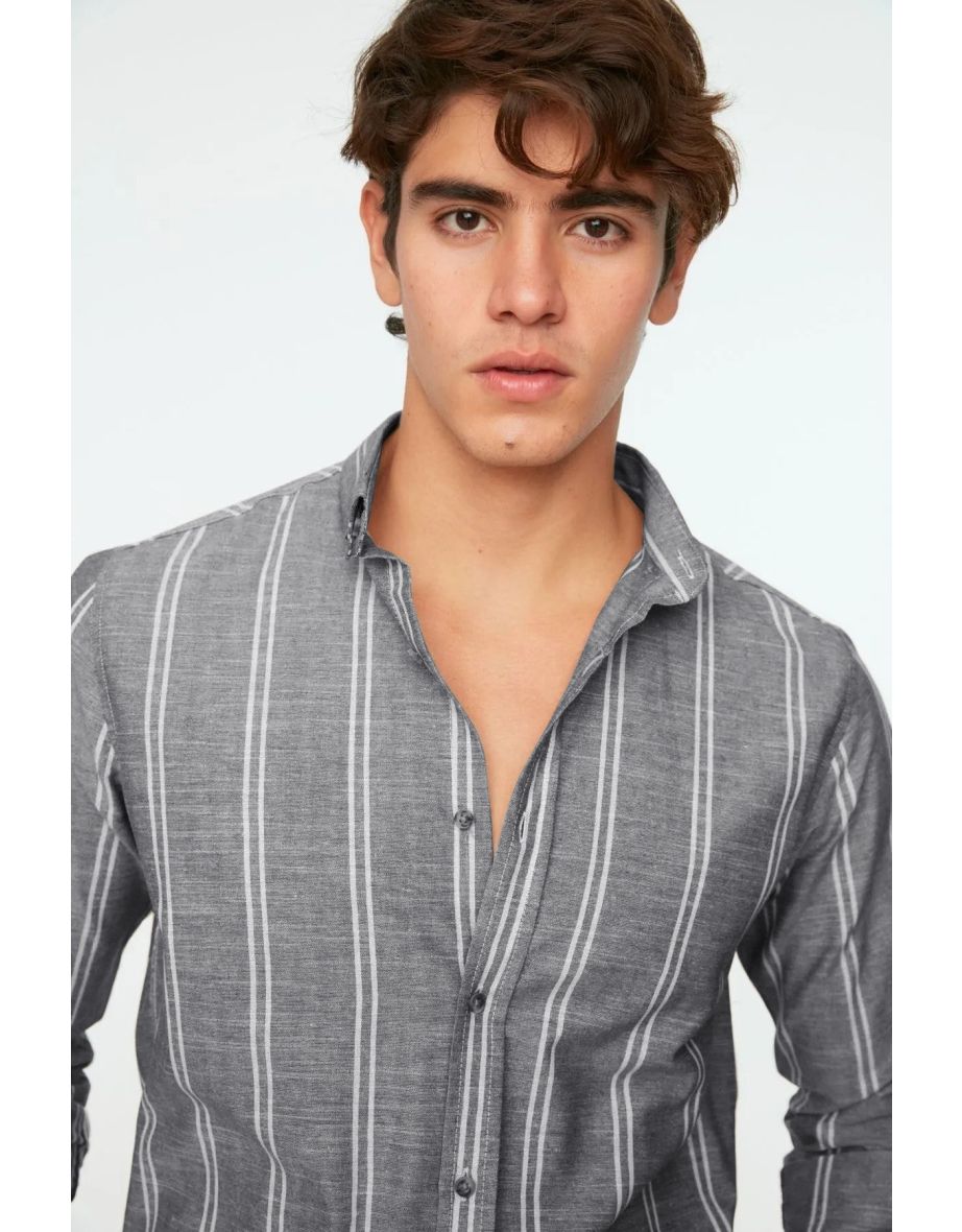 Shirt - Black - Slim fit - 6