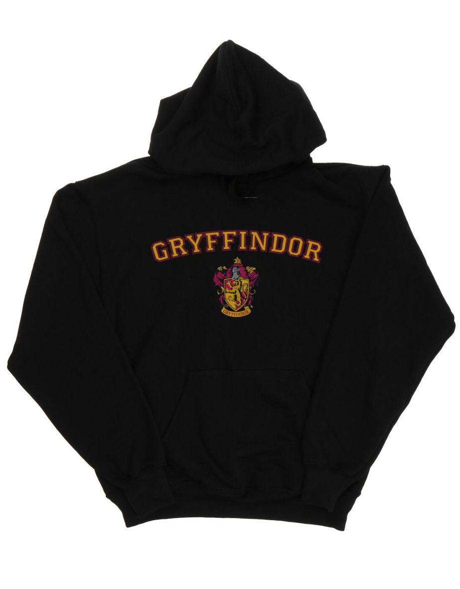 Harry Potter Mens Gryffindor Crest Hoodie - Black - 1