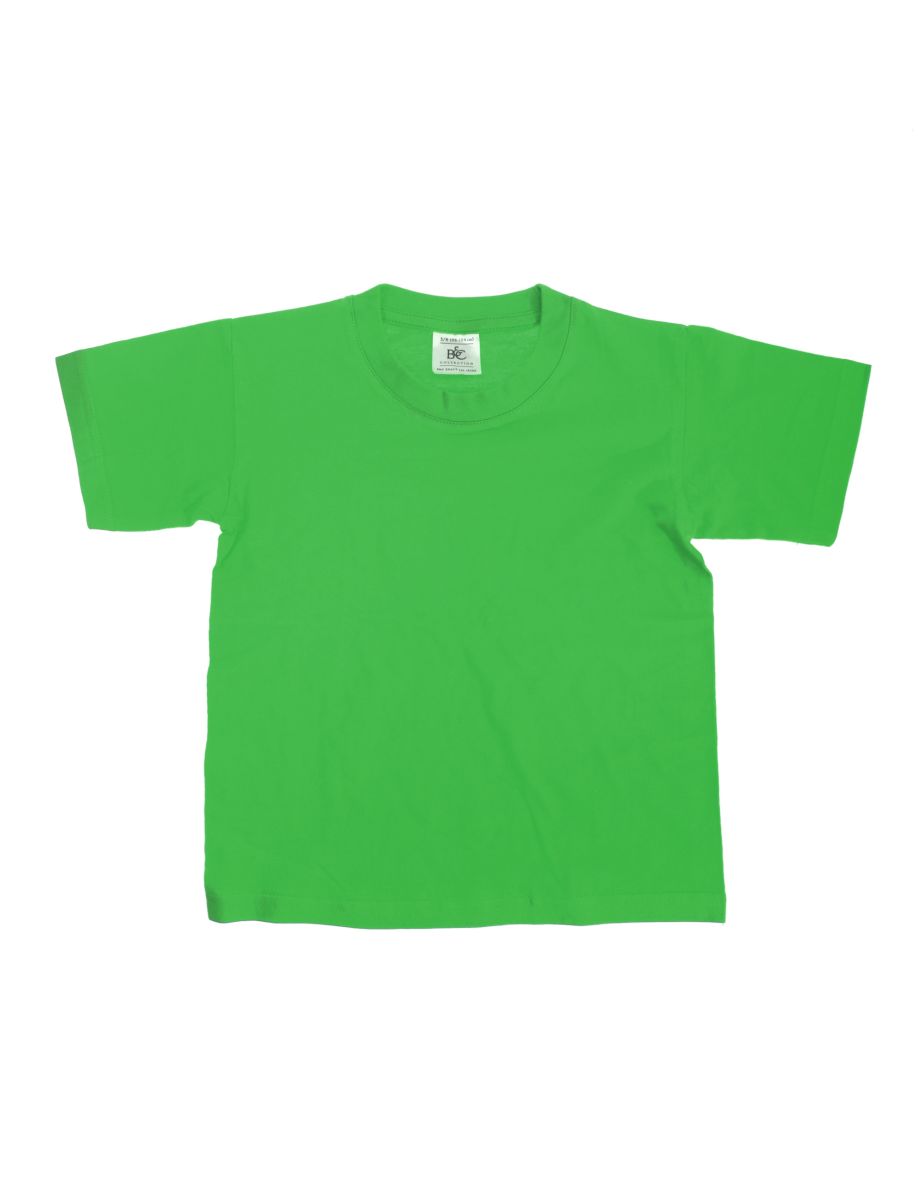 B&C Kids/Childrens Exact 150 Short Sleeved T-Shirt (Pack of 2) - Kelly Green