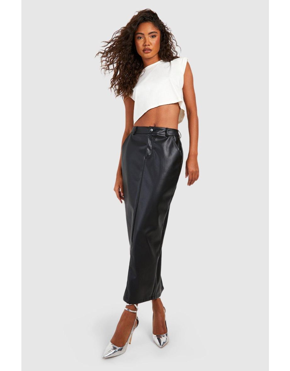 High waisted black skirt buy online shop