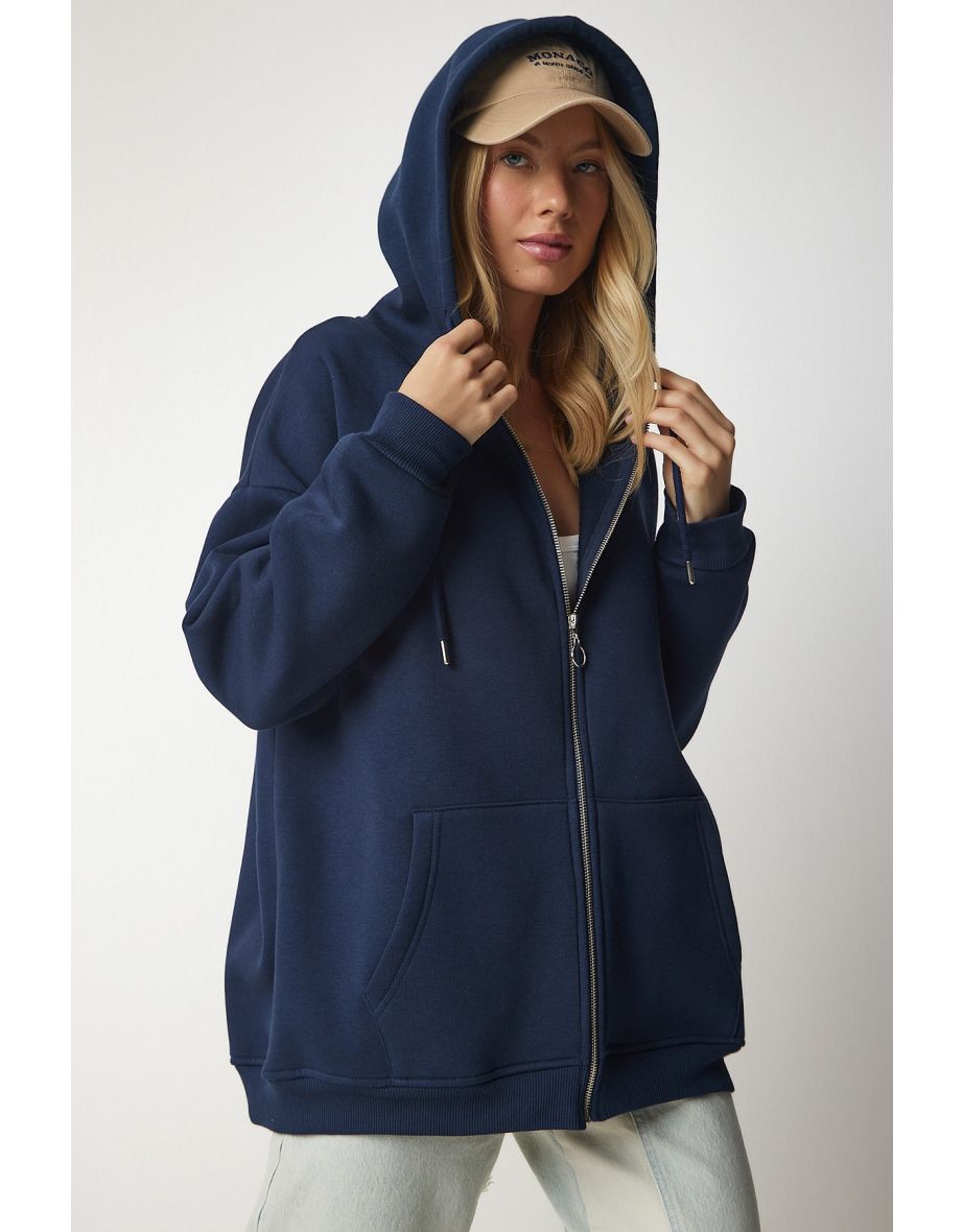 Dark blue hoodie on sale womens